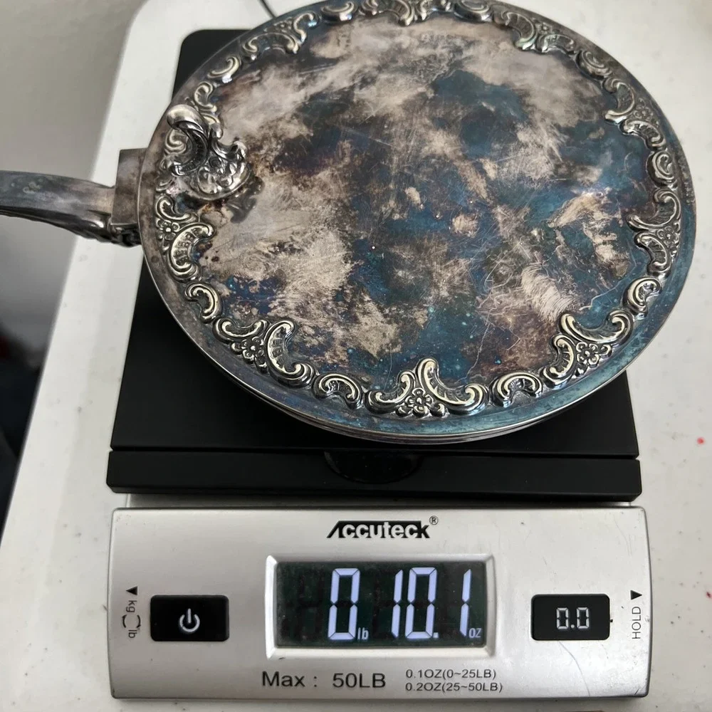 Alpacca Mexico Silver Plate Silent Butler Ornate‎ Original Alt Heidelberg